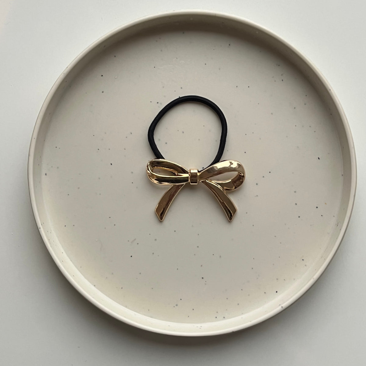 Golden Bow Hair Tie