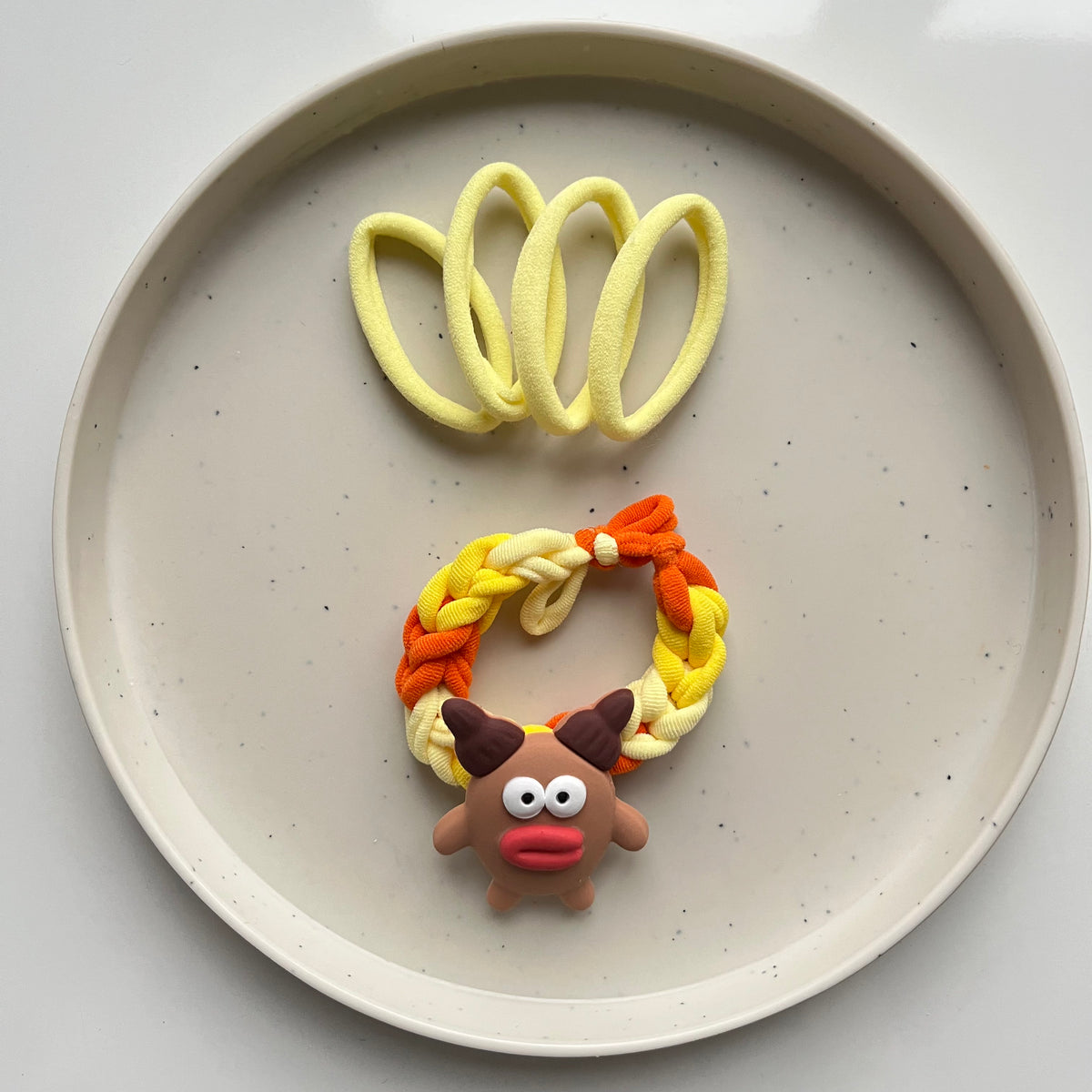 Moo-Moo Madness Hair Tie Set – 4 Basic + 1 Fancy Farm Fun Band